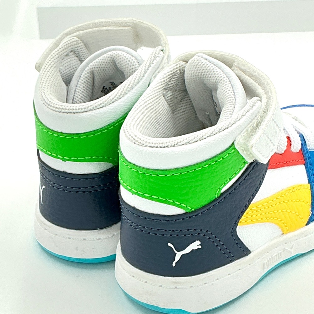 Puma Kids Boys Size 5C High Top Sneakers Rebound V6 NEW - Picture 9 of 10